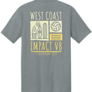 2025 West Coast Impact Regionals Volleyball T-Shirt (Surfboard)